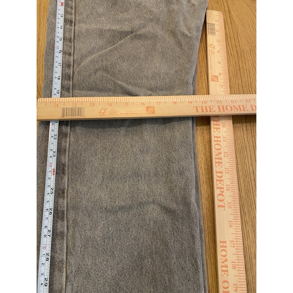 Levi 501 Original Fit Gray Wash Men's 32 Straight Leg Denim Button Fly Distress* - Picture 11 of 16